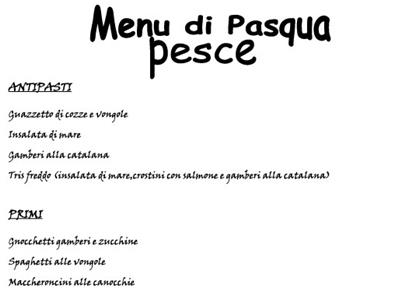 Menù di pesce